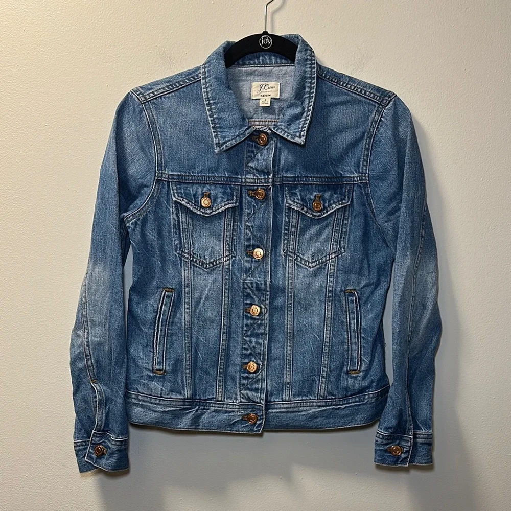 J. Crew Women’s Classic Denim Jacket Sz S Style H5593
